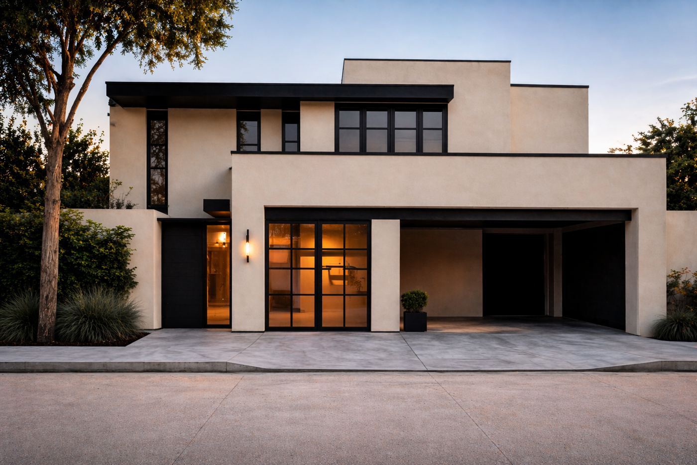 Residencia HECO GROUP terminada, fachada frontal
